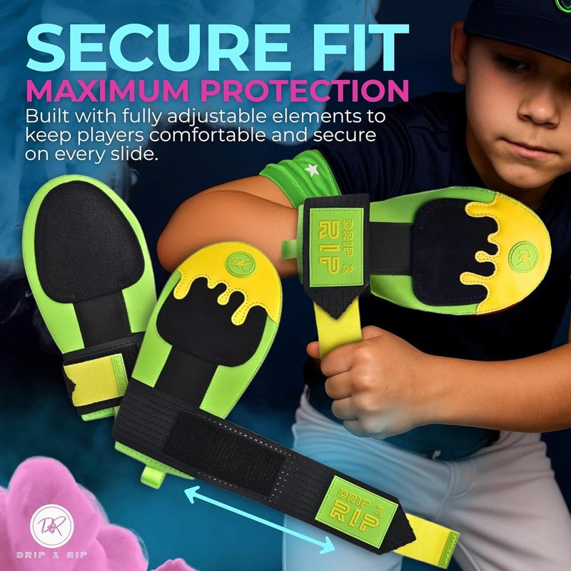 Drip & Rip Sliding Mitt Youth for Baseball & Softball - Ice Cream Sliding Mitt Design with Hand Protection - Base Running, Breathable, Durable, Ambidextrous - Ages 10+ - Image 4